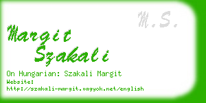 margit szakali business card